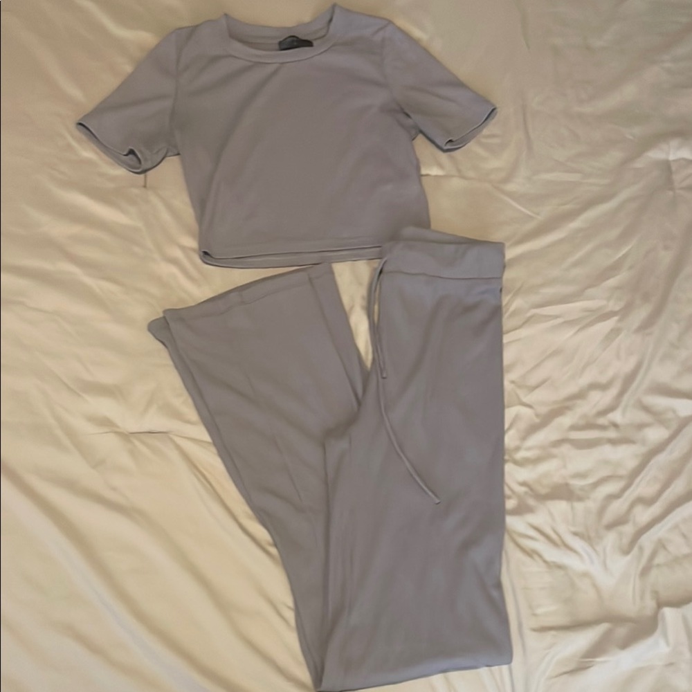 Gray Two-Piece Lounge Set